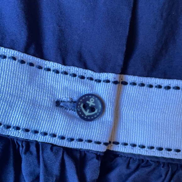 Navy Dress Keyhole Back Free Bow Sz 6X - Picture 7 of 11